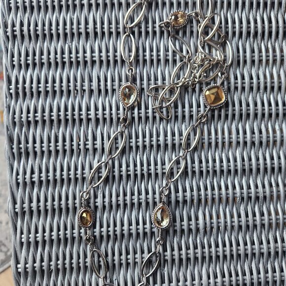 BRIGHTON ~ Your True Color Joyful 42” Long Necklace Silverplate Two-Tone - Picture 3 of 3